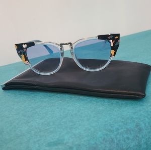 Fendi Blue Cat Eye Sunglasses